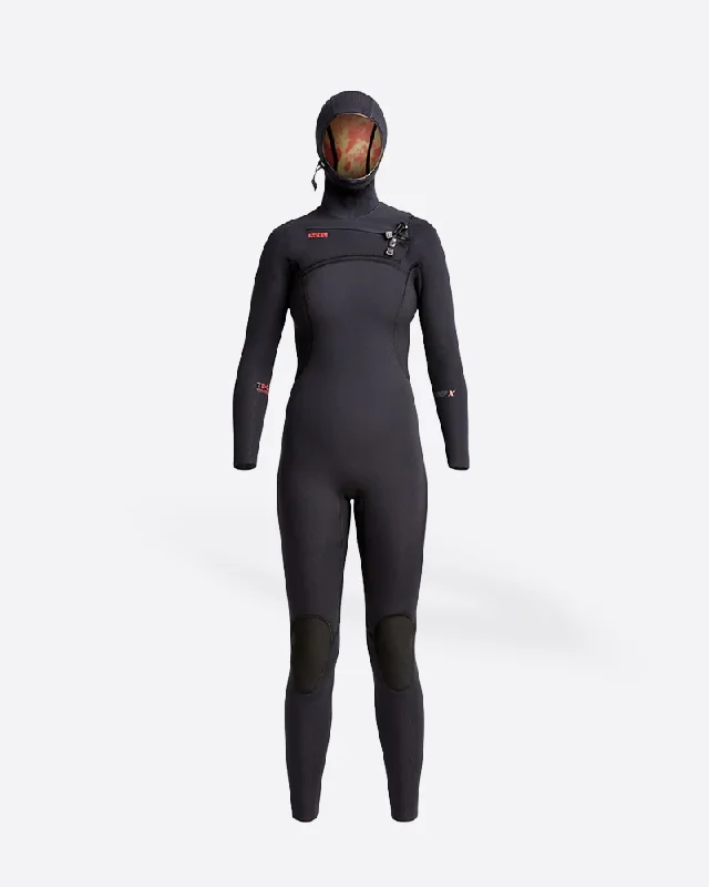 Xcel Womens Comp X 5.5/4.5m Hooded Fullsuit Hoodie with Zipper Versatile Modern