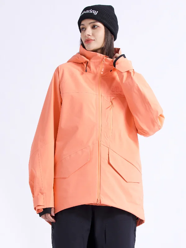 Women's ArcticStorm Freeride Zip-up 3L Snow Jacket Satin Jacket Silk Jacket Chiffon Jacket