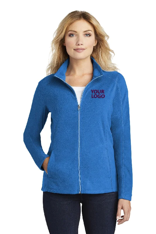 Port Authority Ladies MicroFleece Customized Jackets, Light Royal Wool Jacket Cashmere Jacket Tweed Jacket