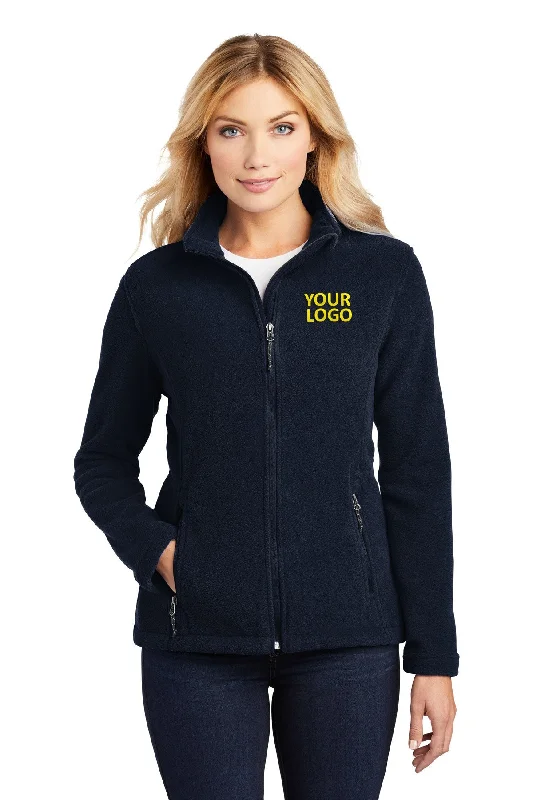 Port Authority Ladies Value Fleece Customized Jackets, True Navy Mesh Jacket Canvas Jacket Denim Jacket