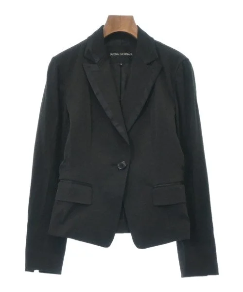 BUONA GIORNATA Casual jackets A-Line Jacket Boat Neck Shawl Collar