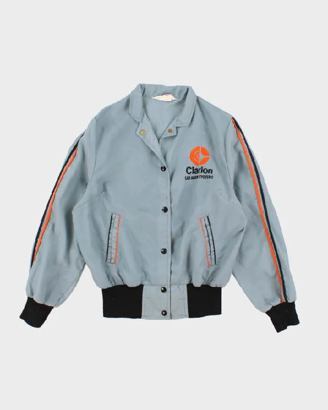 70's Vintage Women's Grey Avon Racing Jackets - M Print Jacket Jacquard Jacket Embroidered Jacket 70's Vintage Women's Grey Avon Racing Jackets - M Print Jacket Jacquard Jacket Embroidered Jacket