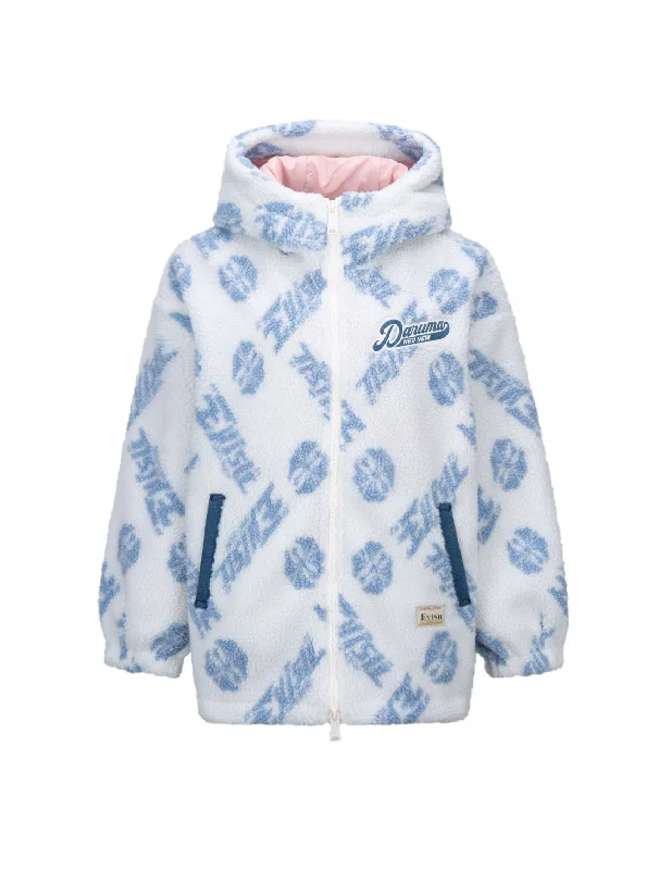 Allover Logo and Kamon Jacquard Sherpa Padded Jacket Fleece Jacket Down Jacket Feather Jacket Allover Logo and Kamon Jacquard Sherpa Padded Jacket Fleece Jacket Down Jacket Feather Jacket