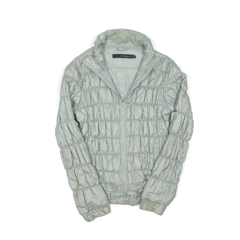 CALVIN KLEIN Quilted Jacket Green Womens M Print Jacket Jacquard Jacket Patchwork Jacket CALVIN KLEIN Quilted Jacket Green Womens M Print Jacket Jacquard Jacket Patchwork Jacket