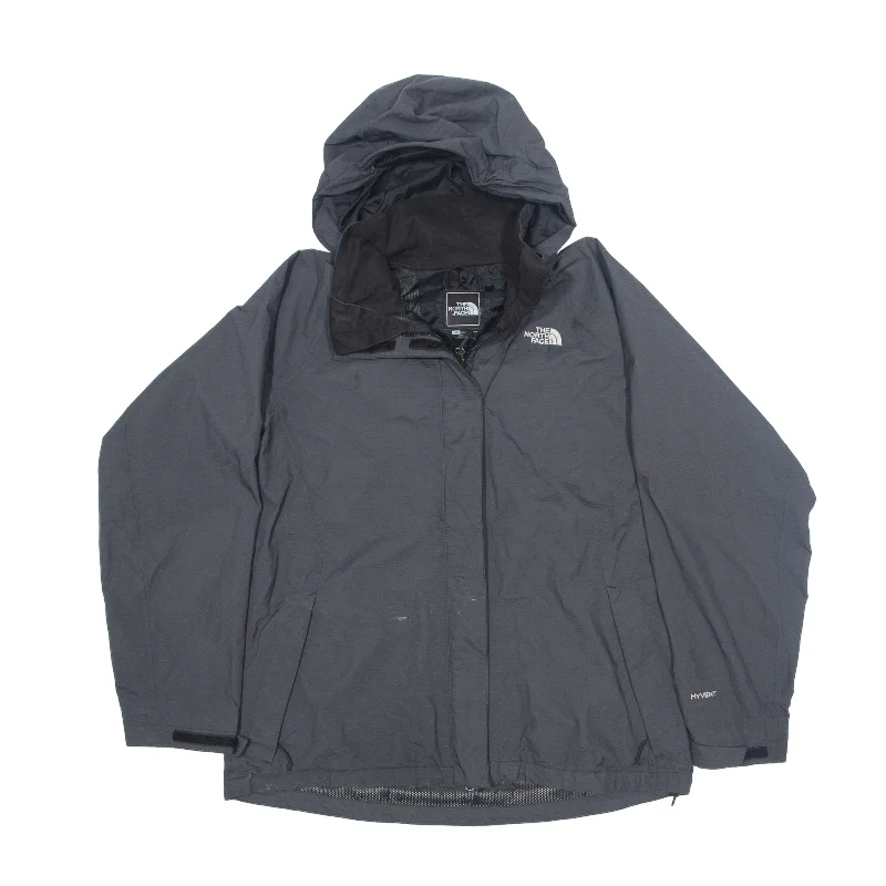 THE NORTH FACE Mesh Lined HyVent Rain Jacket Grey Nylon Womens L Denim Jacket Leather Jacket Suede Jacket THE NORTH FACE Mesh Lined HyVent Rain Jacket Grey Nylon Womens L Denim Jacket Leather Jacket Suede Jacket