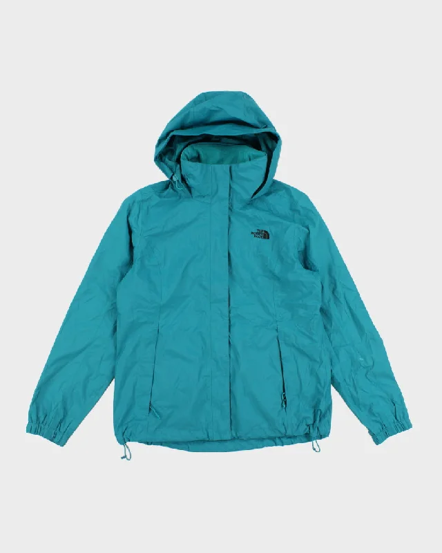 The North Face Women's Turquoise Hooded Lightweight Jacket - L Denim Jacket Leather Jacket Suede Jacket The North Face Women's Turquoise Hooded Lightweight Jacket - L Denim Jacket Leather Jacket Suede Jacket