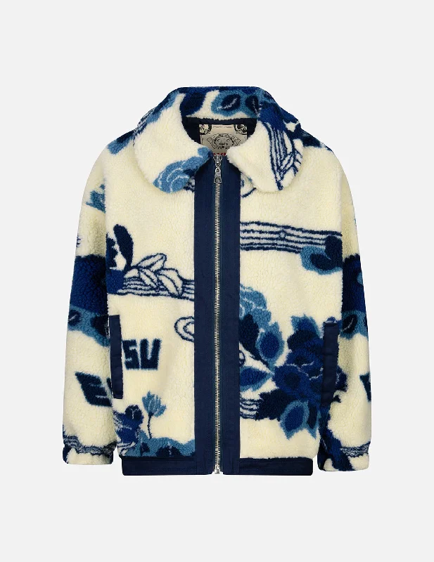 Tonal Floral Jacquard Drop-shoulder Zipped Sherpa Jacket Satin Jacket Silk Jacket Chiffon Jacket Tonal Floral Jacquard Drop-shoulder Zipped Sherpa Jacket Satin Jacket Silk Jacket Chiffon Jacket