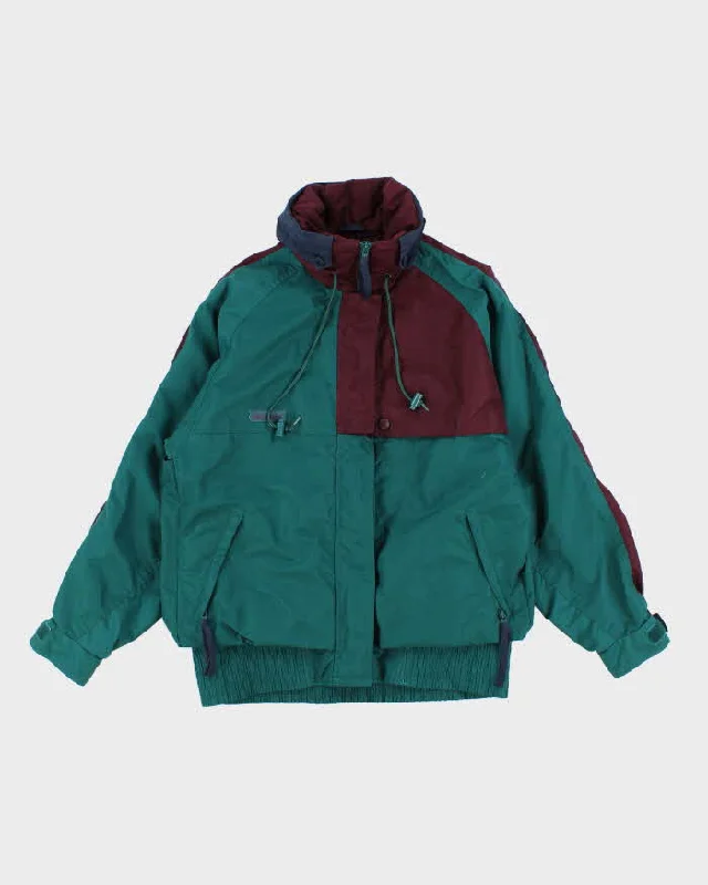 Vintage 90s Columbia Women's Colour Block Radial Sleeve Jacket - M Mesh Jacket Canvas Jacket Denim Jacket Vintage 90s Columbia Women's Colour Block Radial Sleeve Jacket - M Mesh Jacket Canvas Jacket Denim Jacket