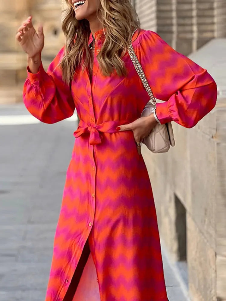 DressBetty - 2024 Elegant Lady Tie Dye Ruffled Lace Up Waist V-neck Maxi Dress Chic Boho Print Maxi Dress DressBetty - 2024 Elegant Lady Tie Dye Ruffled Lace Up Waist V-neck Maxi Dress Chic Boho Print Maxi Dress