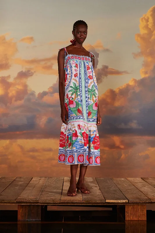 Off-White Flowers Beach Maxi Dress Cozy Cold-Shoulder Maxi Dress