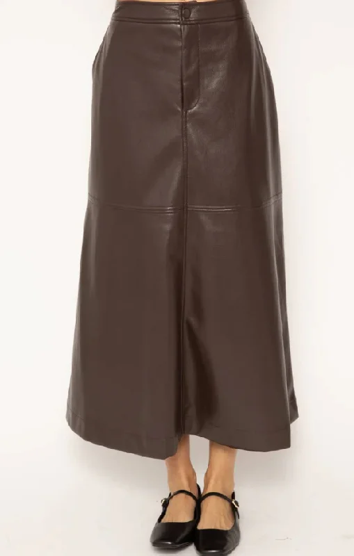 Beatrix Vegan Midi Skirt lightweight skirt design