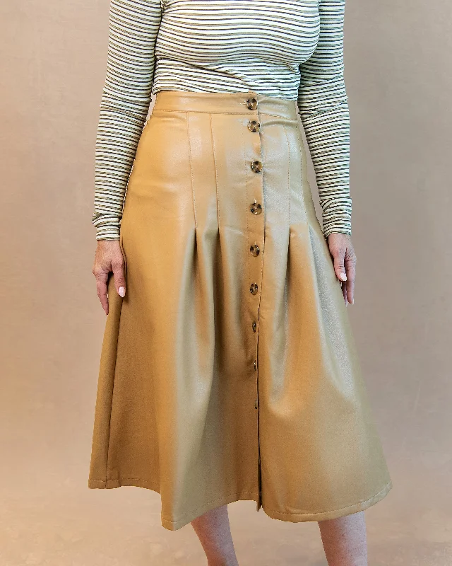 The Edana Skirt silk skirt smooth