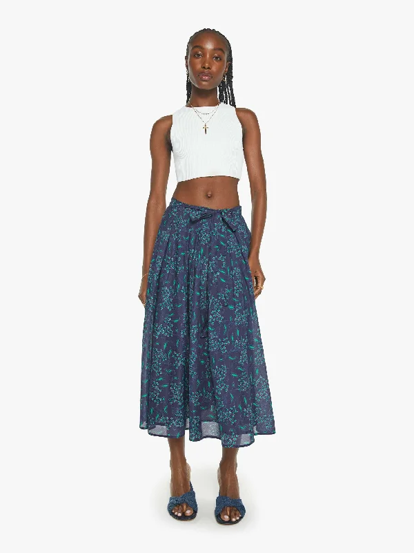 XiRENA Tara Skirt - Navy Green lace skirt feminine